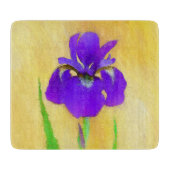 Lila Irislackierung - Niedlicher Originalhund A Schneidebrett (Vorderseite)