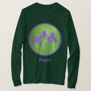Lila Irismalerei - Original Blume Kunst T-Shirt