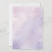 Lila ist eine kleine Wildblume auf dem Weg zu Skri Einladung (Rückseite)