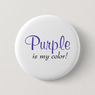 Lila ist meine Farbe Cute Simple Girly Text Button