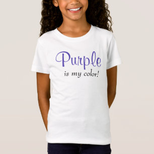 Lila ist meine Farbe Girly-Zitat T-Shirt