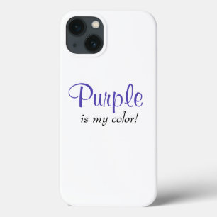 Lila ist meine Farbe Süße Mädchen-Zitat Case-Mate iPhone Hülle