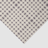 Lila Ivory Gingham Pattern Seidenpapier (Ausschnitt)