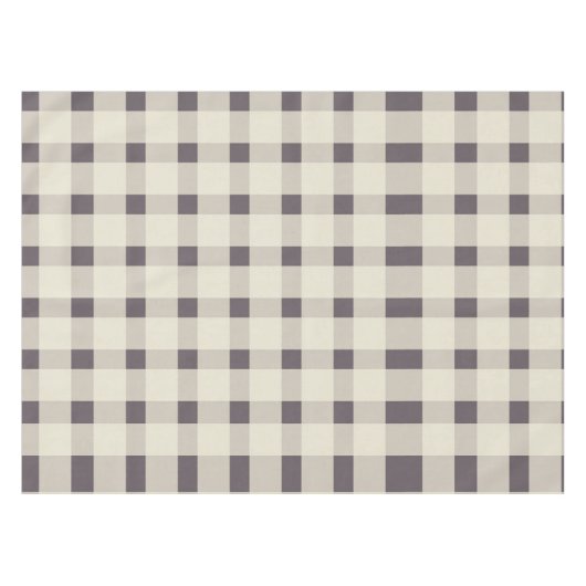 Lila Ivory Gingham Pattern Tischdecke (Vorderseite (Horizontal))
