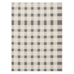 Lila Ivory Gingham Pattern Tischdecke