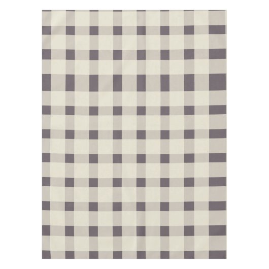 Lila Ivory Gingham Pattern Tischdecke (Vorderseite)