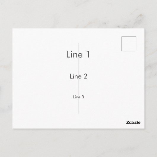 Lila Jacaranda-Baum Postkarte (Rückseite)