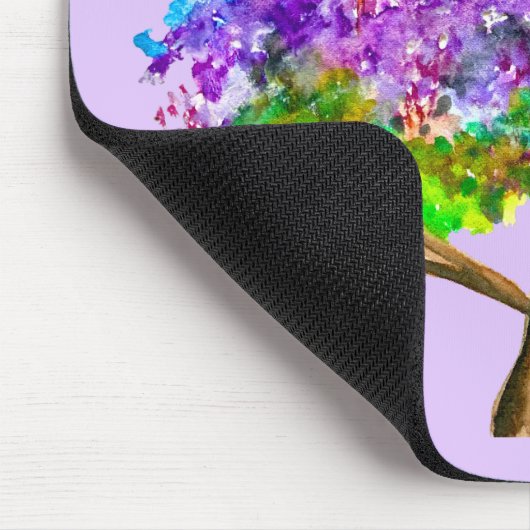 Lila Jacaranda-Baumart Mousepad (Ecke)