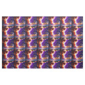 Lila Jacaranda-Bäume am Fluss, Stoff (Fat Quarter (45,7 x 55,9 cm))