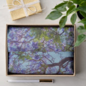 Lila Jacaranda Bäume Ölfarbe, Gewebepapier Seidenpapier (Geschenk)