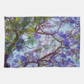 Lila Jacaranda Baumfarbe, Geschirrtuch (Horizontal)