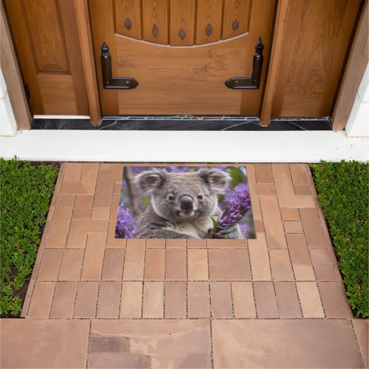 Lila Jacaranda Koala Bear, Fußmatte (Außenbereich)