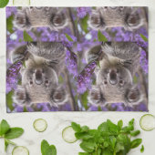 Lila Jacaranda Koala Bear, Geschirrtuch (Gefaltet)