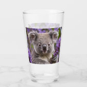 Lila Jacaranda Koala Bear, Glas (Rückseite)