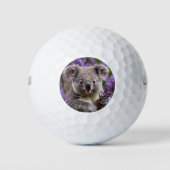 Lila Jacaranda Koala Bear, Golfball (Vorderseite)