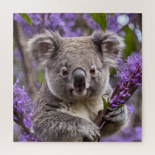 Lila Jacaranda Koala Bear, Puzzle (Vertikal)