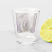 Lila Jacaranda Koala Bear, Schnapsglas (Rückseite)