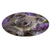 Lila Jacaranda Koala Bear, Schneidebrett (Ecke)