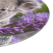 Lila Jacaranda Koala Bear, Schneidebrett (Ecke)