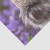 Lila Jacaranda Koala Bear, Seidenpapier (Detail)