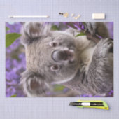 Lila Jacaranda Koala Bear, Seidenpapier (Handwerk)