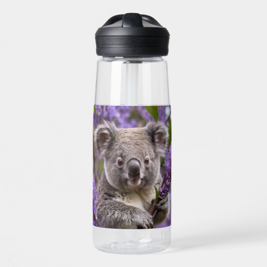 Lila Jacaranda Koala Bear, Trinkflasche (Vorne)