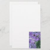 Lila Jacaranda Tree Blume Briefpapier (Vorne/Hinten)