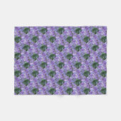 Lila Jacaranda Tree Blume Fleecedecke (Vorderseite (Horizontal))