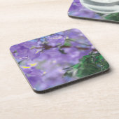 Lila Jacaranda Tree Blume Getränkeuntersetzer (Linke Seite)
