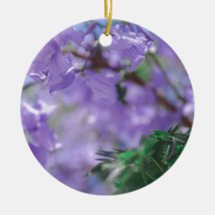 Lila Jacaranda Tree Blume Keramik Ornament