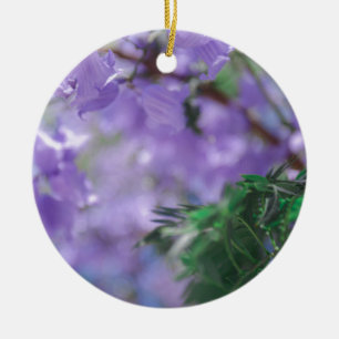 Lila Jacaranda Tree Blume Keramik Ornament