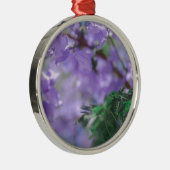 Lila Jacaranda Tree Blume Ornament Aus Metall (Rechts)