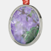 Lila Jacaranda Tree Blume Ornament Aus Metall (Links)