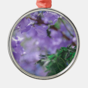 Lila Jacaranda Tree Blume Ornament Aus Metall