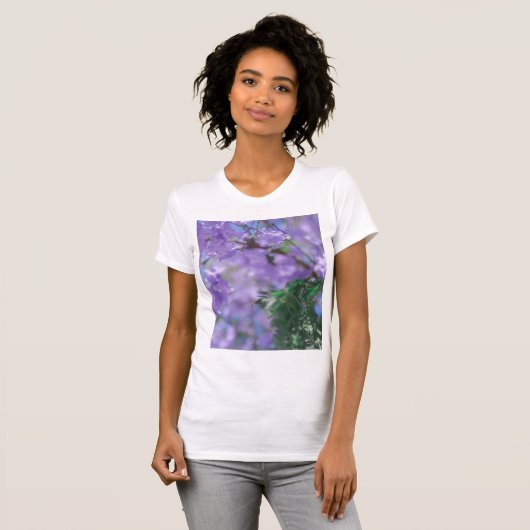Lila Jacaranda Tree Blume T-Shirt (Vorne ganz)