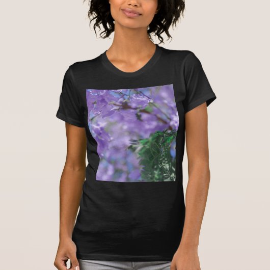 Lila Jacaranda Tree Blume T-Shirt (Vorderseite)
