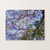 Lila Jacaranda Tree OIL-Malerei, Puzzle (Horizontal)