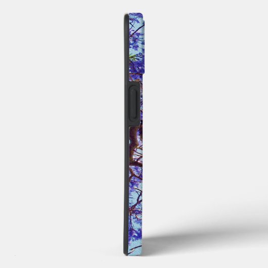 Lila Jacaranda Tree Oil Paint, iPhone 13 Case (Rückseite / Rechts)