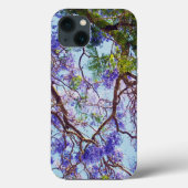 Lila Jacaranda Tree Oil Paint, iPhone 13 Case (Rückseite)