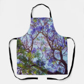Lila Jacaranda Tree Oil Paint, Schürze (Vorderseite)