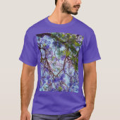 Lila Jacaranda Tree Oil Paint, Unisex Tshirt (Vorderseite)