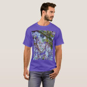 Lila Jacaranda Tree Oil Paint, Unisex Tshirt (Vorne ganz)