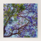 Lila Jacaranda Tree Oil Painting, Puzzle (Horizontal)