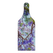 Lila Jacaranda Tree Oil Painting, Schneidebrett (Vorderseite)
