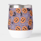 Lila Jack-O-Lantern Halloween-Muster (Rechts)