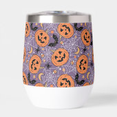 Lila Jack-O-Lantern Halloween-Muster (Vorderseite)