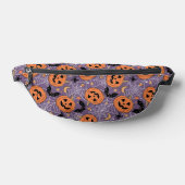 Lila Jack-O-Lantern Halloween-Muster Bauchtasche (Ablage )