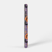 Lila Jack-O-Lantern Halloween-Muster Samsung Galaxy Hülle (Rechte Seite)