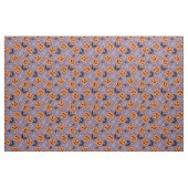 Lila Jack-O-Lantern Halloween-Muster Stoff (Fat Quarter (45,7 x 55,9 cm))