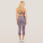 Lila Jade Gemstone Capri Leggings (Rückseite)